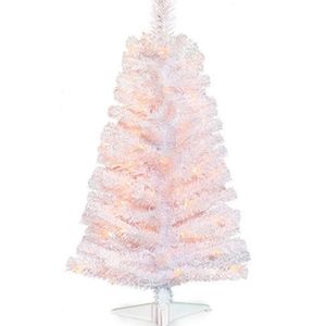 Yuletide White Christmas Tree Pearlized Mini Light